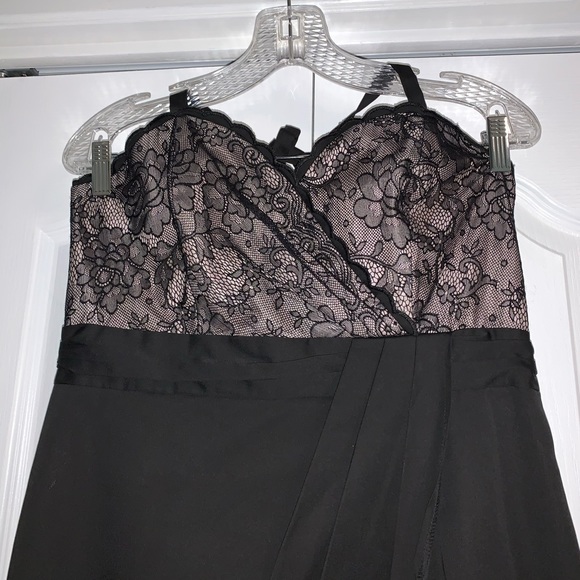 NEXT size 12 mini cocktail dress with lace bodice sweetheart neck - Picture 5 of 9
